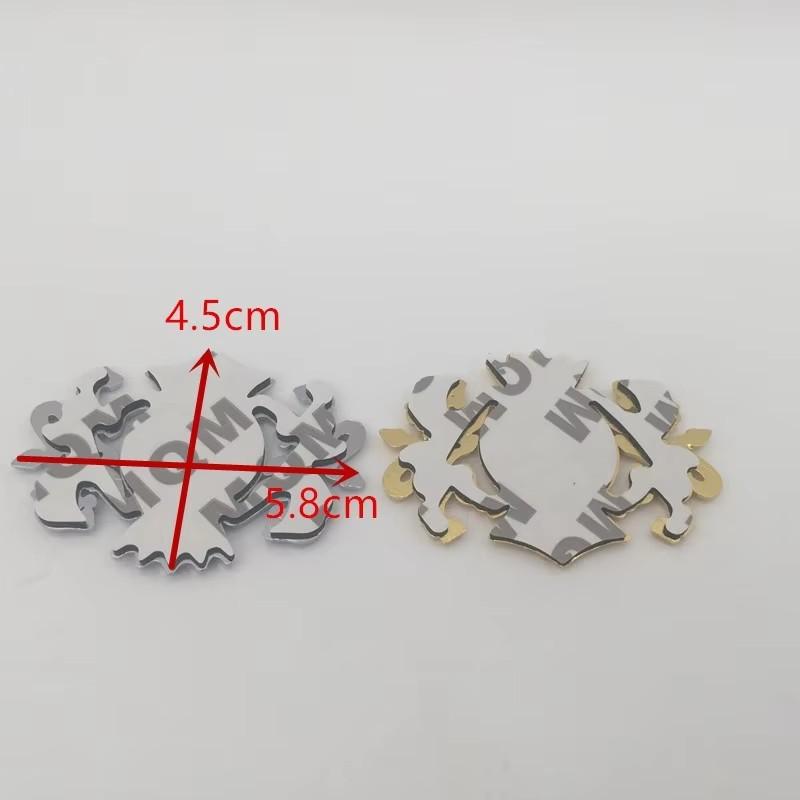 Fqshd6 2pcs for VOLVO 3D Metal Car Body Window Fender Side Emblem Badge Decal Rear Tail Bumper Trunk Sticker Styling Accessories