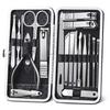 8/19Pcs Home Nail Clipper Set Large Dead Skin Pliers Diagonal Small Eyebrow Clipper With Leather Sleeve For Personal Grooming
