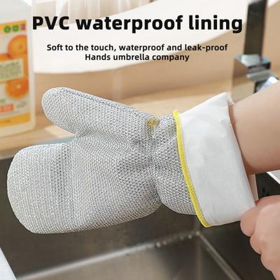 2/5Pcs Dishwashing Cleaning Gloves Reusable Kitchen Wire Gloves Multifunctional Cleaning Tools