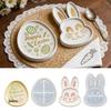 Easter Cartoon Egg & Rabbit Ear DIY Epoxy Resin Mold Set