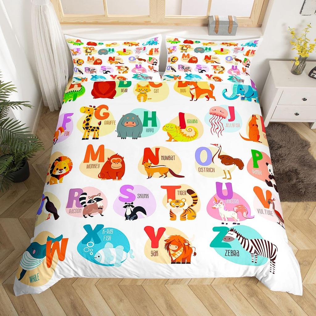 Erosebridal Mermaid Tail Bedding Set,Nautical Sea Animal Duvet Cover Twin Size for Kids Child,Fish Scale Sparkle Sequins Comforter Cover Oce