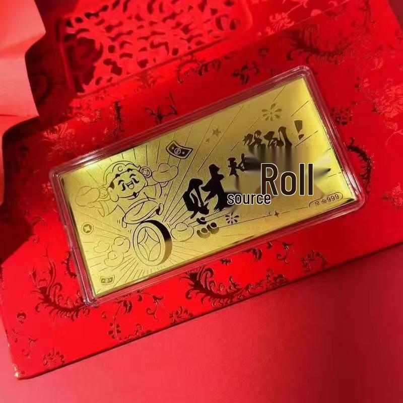 Year of the Horse 999 Gold Note 10mg - New Year Valentine's Gift for Men & Women In Red Envelope