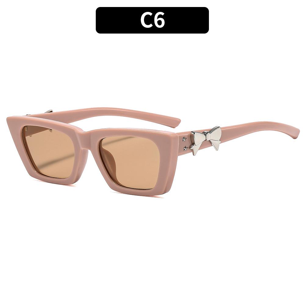 

Women s sunglasses, stylish bow-embellished square sunglasses