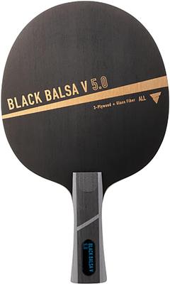 Victas Tischtennis Angriffs-Holz Black Balsa V 310444 Schläger, Shakehand, 5.0 Konkav,