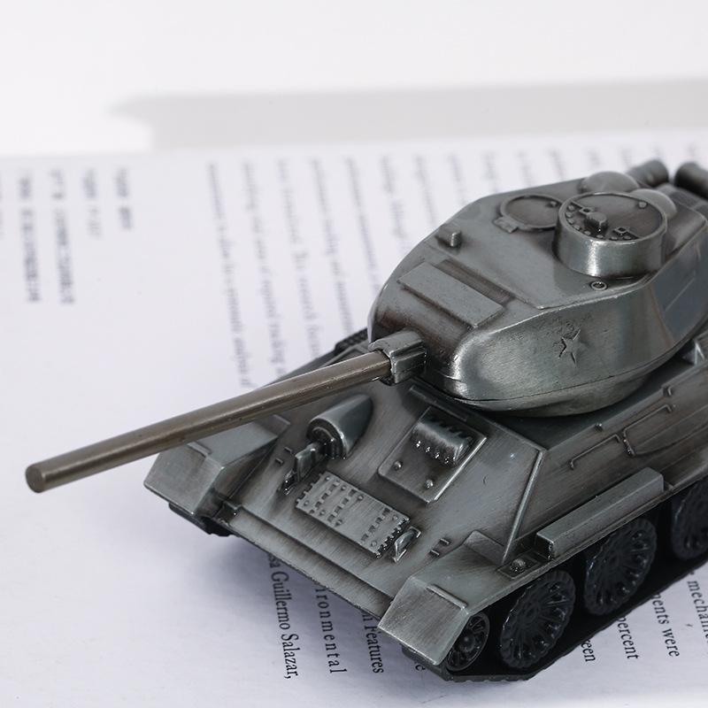 Creative Metal Tank Model Children's Figurine, Military Alloy, Durable, for Boys, Tabletop Decoration Item