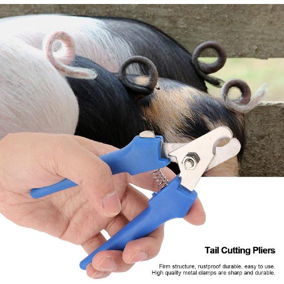 6.5INCH Tail Cutting Pliers - Pig Sharp Cut Tail Clamp Cutter Tail Cutting Pliers Livestock Equipment