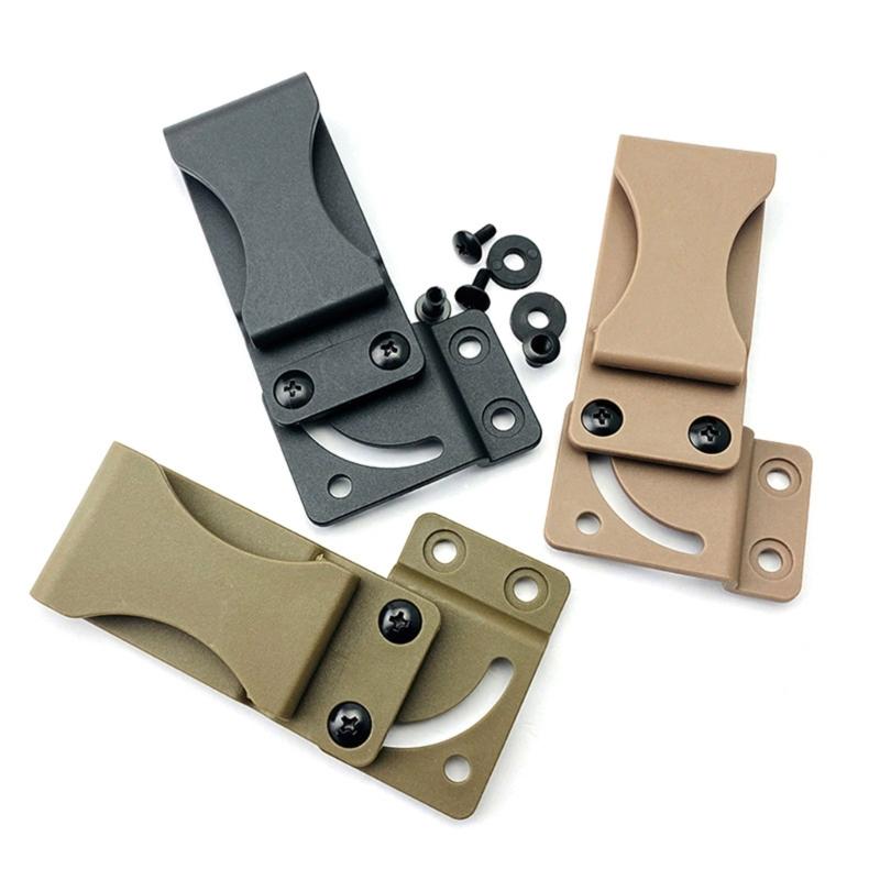 Gürtelclip für Kydex-Scheideholster K-Scheide Taillenclip Zubehör Scheide Rückenclip Gürtelclip mit Schrauben für Werkzeug