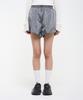 Syupeodeulai Damen Glänzende Nylon-Shorts Grau Sdfltcq56Gry