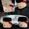 Hello Kitty Car Headrest Plush Love Neck Pillow Heart-Shaped Plush Style for Your Car Seat Car Accessories