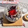 2026 Mother's Day Preserved Roses in a Glass Dome - 60th Birthday Gift for Women - 2-Way Candle Holder with LED Light - Everlasting Flowers - Retireme