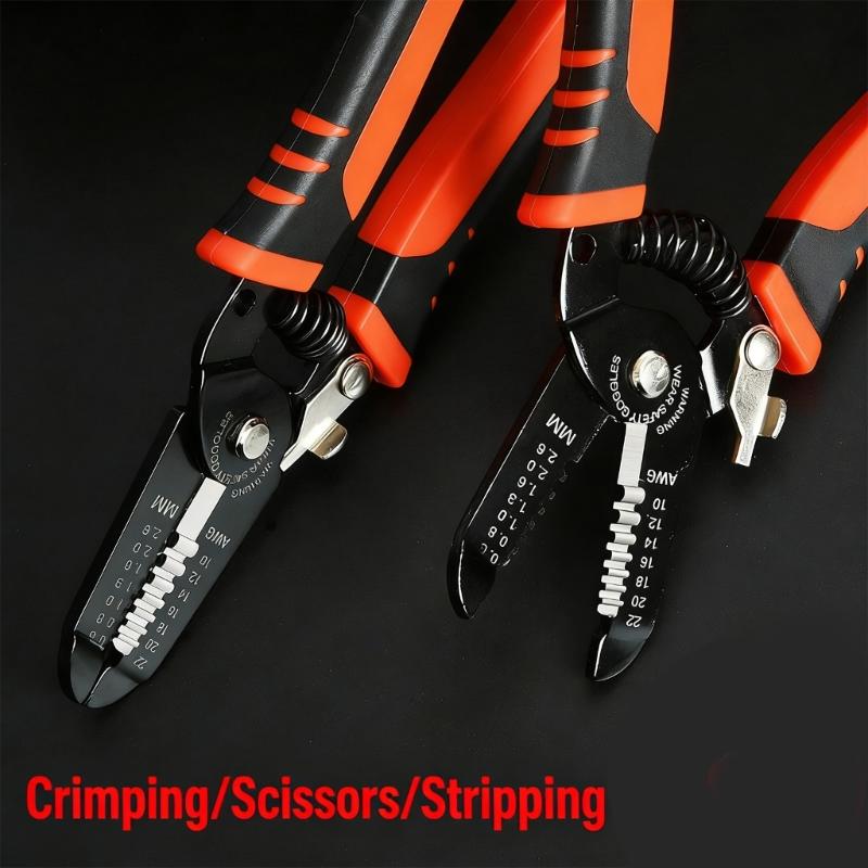 Wire Stripper Tool Multitools Pliers Stripping Cutter Crimping Cable Wire Cutter Electrician Repair Tool