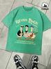 Retro Duck With Free Time Washed Mans TShirts Loose Fashion Tee Summer Cotton Short Sleeve Unisex Retro ONeck Streetwear
