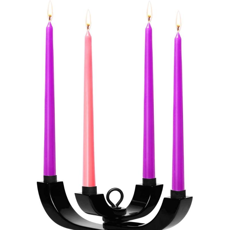 Tall Taper Candles 4 pcs Unscented Advent Taper Candle, Holidays, Church, Celebration, Party, Home Décor & More