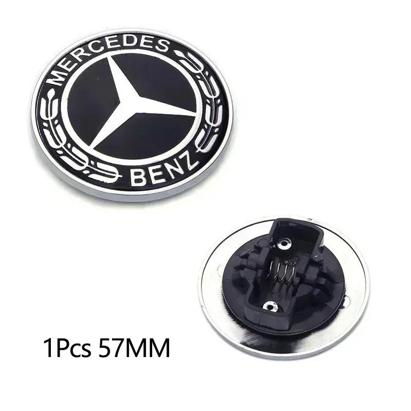 1pcs 57mm Car Hood Emblem Badge Bonnet Emblem For Mercedes Benz W124 W140 W163 W202 W203 W204 W210 W211 W205 A2048170616 EUVWX1
