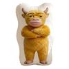 50cm abstract cow-shaped throw pillow