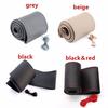 38cm Microfiber Car Steering Wheel Cover Soft Leather Braid On The Steering-Wheel with Needle Thread DIY Car Decoration
