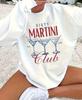 Women's Autumn European and American Style Printed White Round Neck Long Sleeve Casual Loose Hoodie
