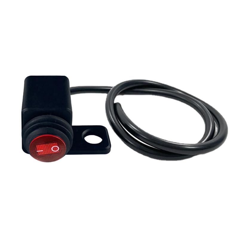 Motorbike Headlight Switch Handlebar Light Switch Handlebar On Off Button Switch Aluminium Alloy Fog Brake Light Switch