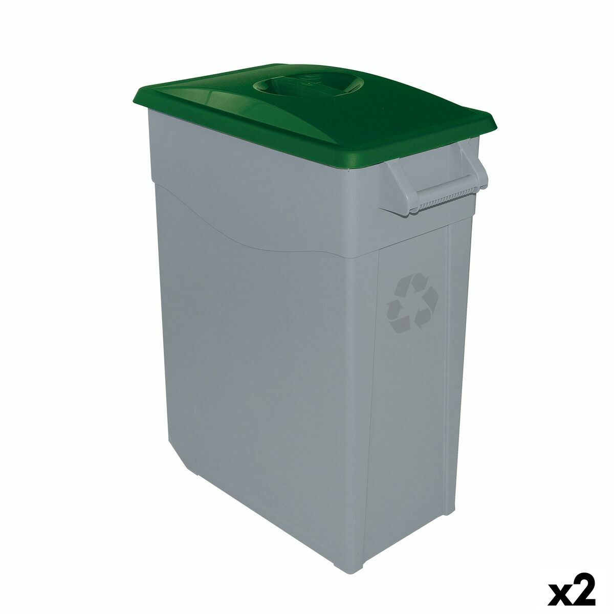 

Зеленый мусорный контейнер Denox 65 л (2 единицы) TU прозрачный