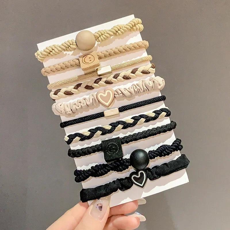 

10 шт. Резинки для волос Скранчи для женщин Девушек Эластичная резинка для волос Резинки Ленты Подвязка Держатель для хвоста Повязка для волос Скранчи