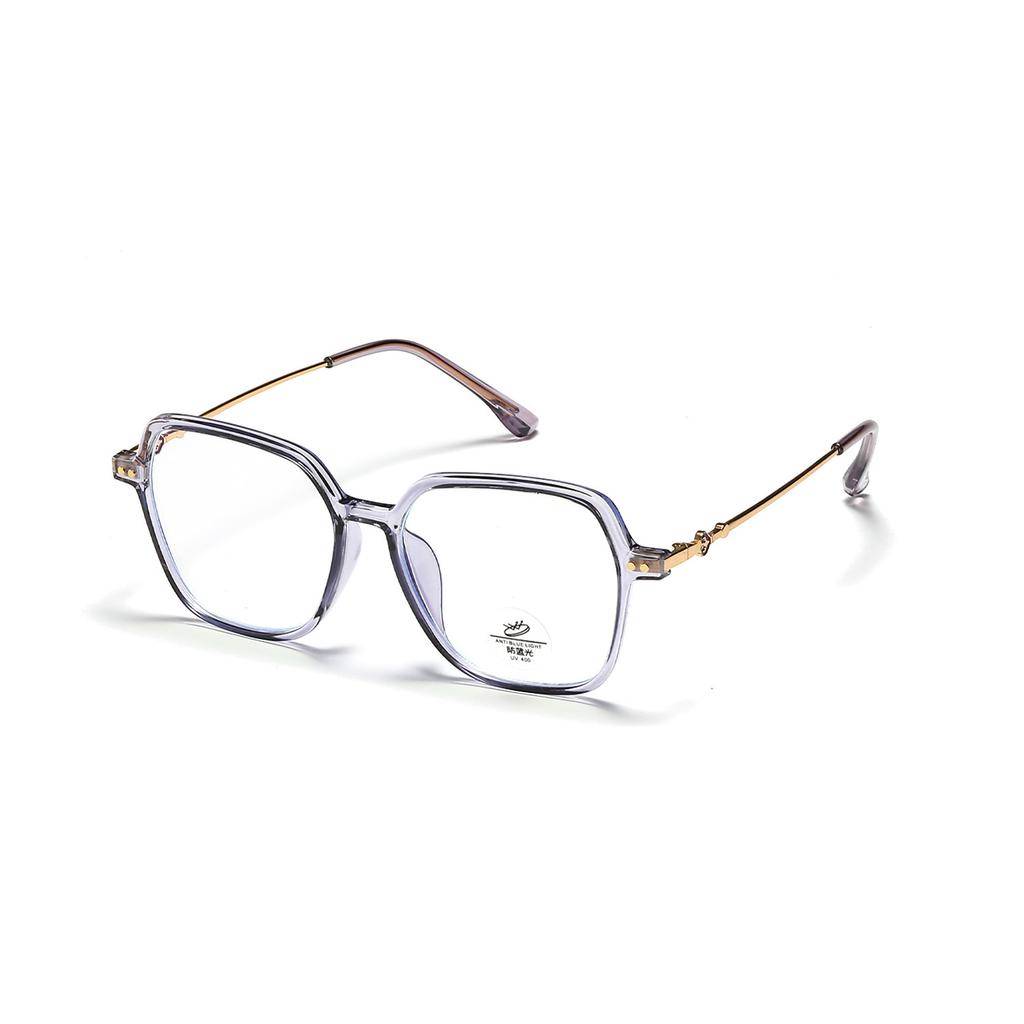 Large Square Glasses Frame Male Transparent Candy Literary Flat Mirror Female College Style Cute Face Covering