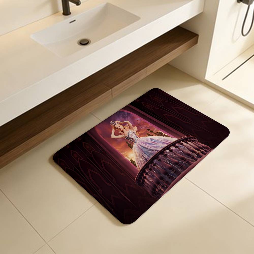 

Grande Movie W-Wicked Entrance Door Mat Washable Non-Slip Living Room Sofa Chairs Area Mat Kitchen Welcome Doormat 40x60cm
