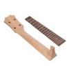 Ukulele Fretboard Neck Set Rosewood Okoume Wood Fingerboard Replacement for 4 String Musical Instrument 23in