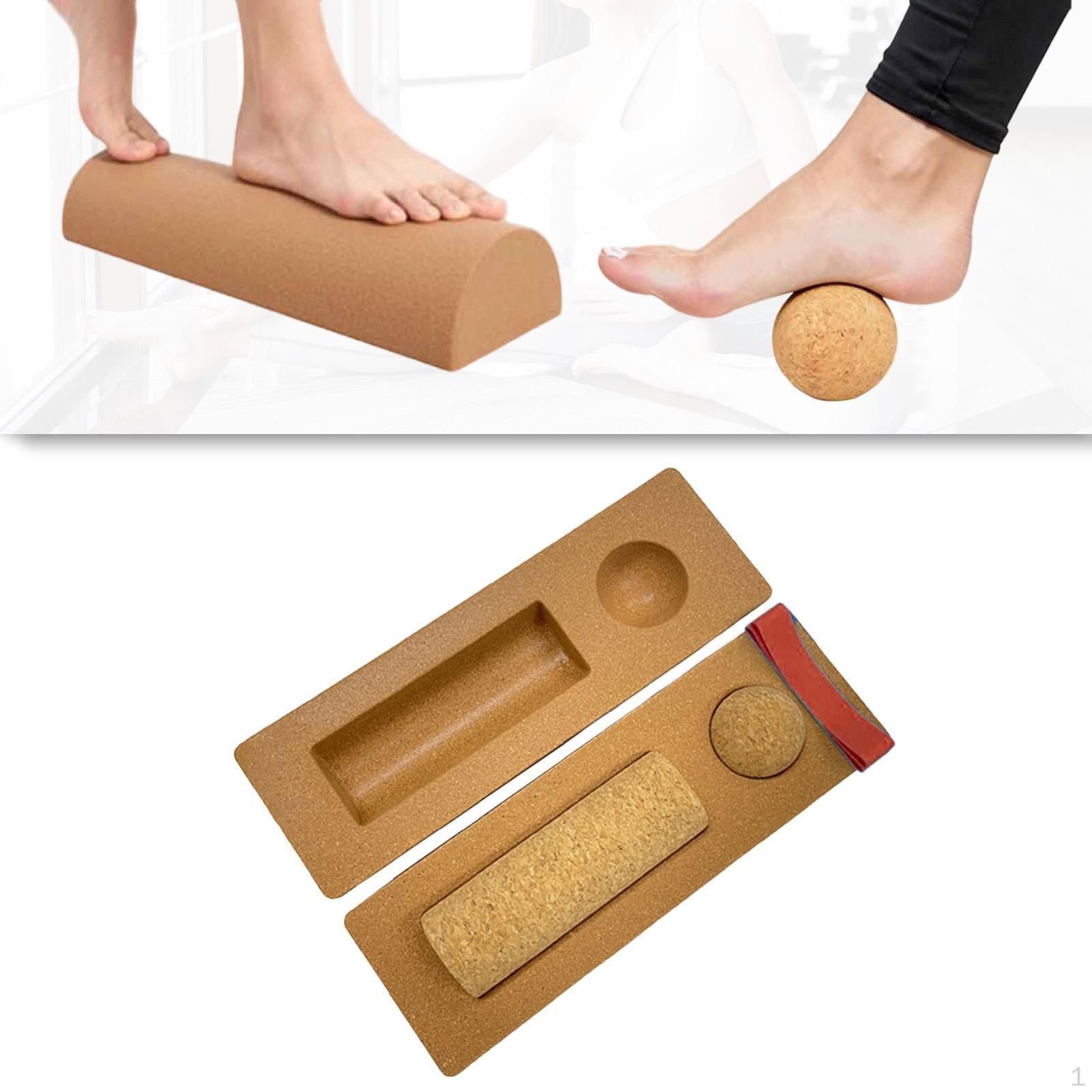

Cork Balance Board Foot Strengthener, Roller Durability, Premium Practical Massage Ball Resistance