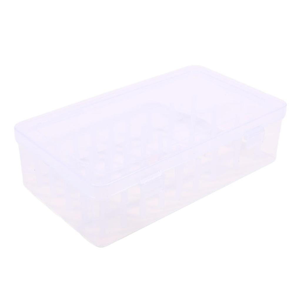 Sewing Thread Box 42 Pieces Spools Bobbin Carrying Case Container Holder Craft Spool Organizing Case Sewing Storage Convenient Lagre Capacity