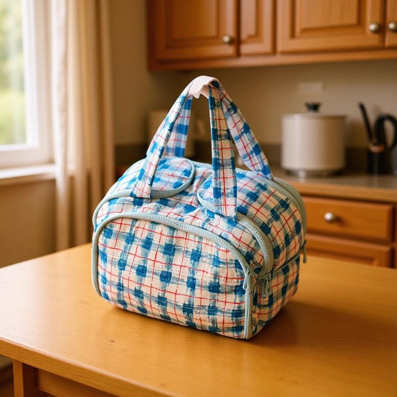 Durable Waterproof Double-Opening Makeup Bag - Large Capacity, Portable & High-Value for Travel