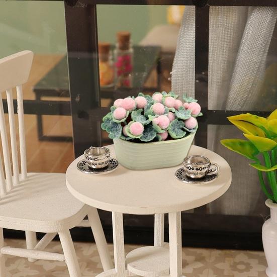 Dollhouse Bonsai Miniature Resin Bonsai Realistic Potted Plant Model Ornament Dollhouse Decoration