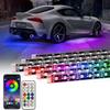 RGB Flexible Car Underglow Light Strip 12V LED Underbody Ambient Light With App Control Neon Auto Decorative Atmosphere Lamps Neon Lights 4