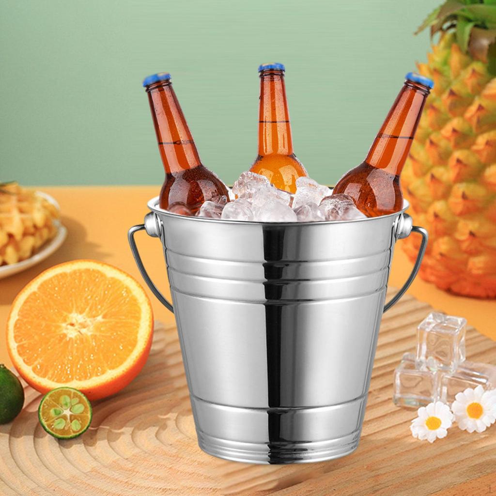 Ice Bucket Drink Cooling French Fries Container Beverage Chilling Snack