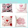 New Chinese Style Heart Decor Cushion Cover With Plush Material For Living Room Gift