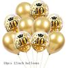 Black Gold 30 40 50 60 Years Birthday Party Confetti Balloon 30th 50th Birthday Party Decorations Adult Party Ballon Air Globos