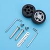 Portable Replacement Suitcase Wheels Silent with Screw Travel Luggage Wheels Wear-resistant Replace Wheels Luggage Accessories