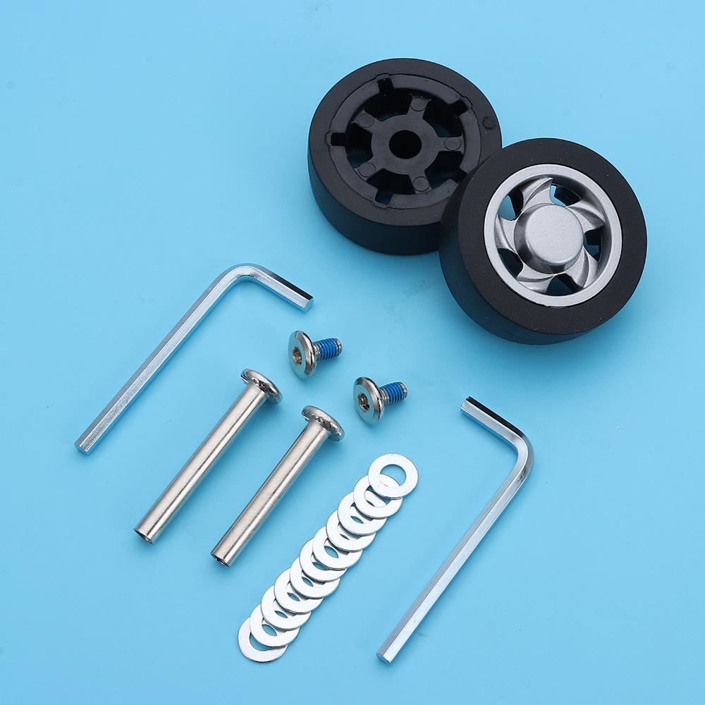 Portable Replacement Suitcase Wheels Silent with Screw Travel Luggage Wheels Wear-resistant Replace Wheels Luggage Accessories