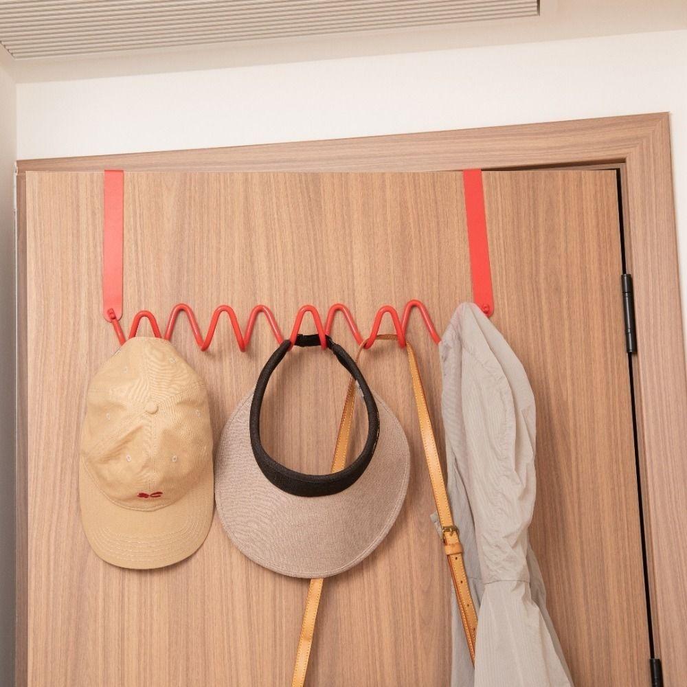 Wall Mounted Wave Wall Hooks Colorful Door Back Clothes Hook Wall Row Hook Key Hook Rack for Home