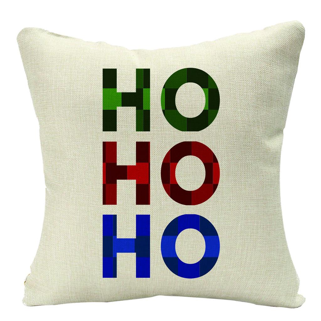 New Christmas Pillow, Linen Waist Pillow Case, Festive Home Sofa Decoration Pillow Cushion Cover