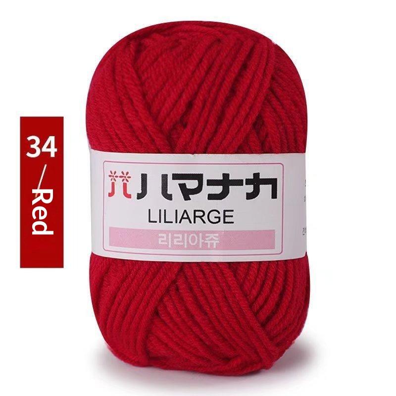 4Pcs Diy Baby Milk Sweet Soft Cotton Knitting Wool Yarn Thick Fiber Velvet Yarn Hand Knitting Wool Crochet Yarn For Diy Sweater