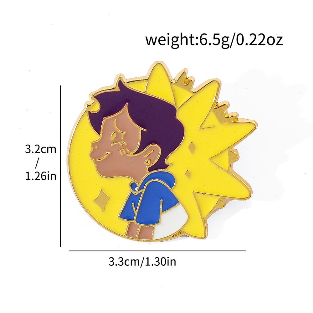 Креативная личность персонаж аниме металлическая значок сплав капельная брошь булавка значок украшение
