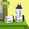 USB A+C Total 240W Charger Plug With Light Multi Port Phone Charger Adapter PD QC3.0 EU/US for iPhone/Xiaomi/Samsung