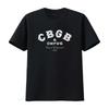 Cbgb Omfug Classic Logo T Shirt Licensed Home Of Underground Rock Black Vintage Washed Stylish Unisex Stretched Streetwear