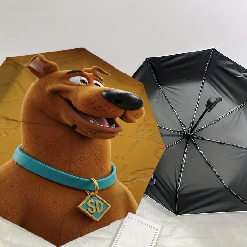 1PC Warner Scooby-doo Sd Automatic Open/Close Umbrella with Windproof, 52-Rib Sturdy Canopy, Durable Ribs1269A