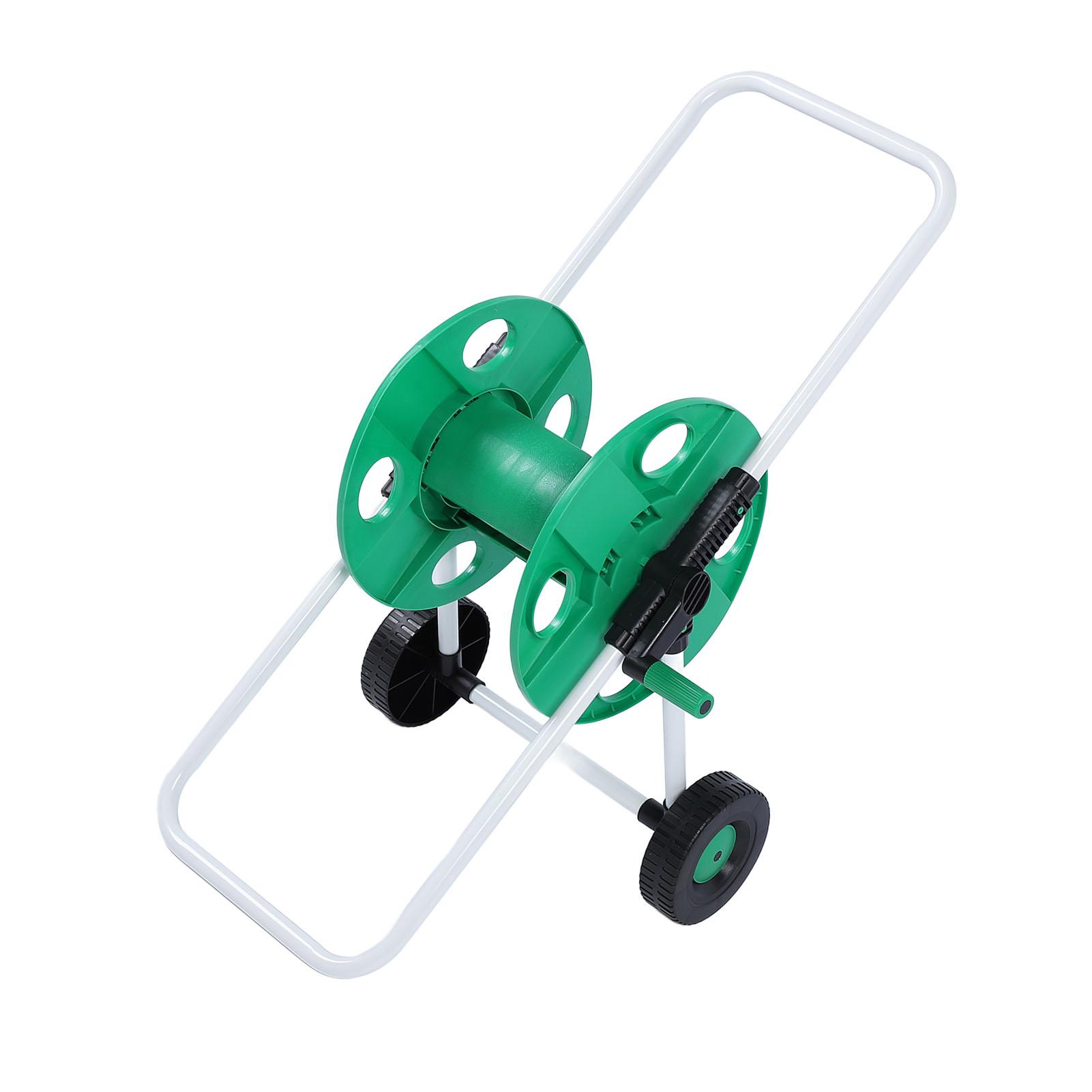 

Тележка-катушка для водяного шланга на колесах, ПП, экономящая труд, ручная толкательная тележка для хранения шланга длиной 50 м G1/2 или 30 м G3/4