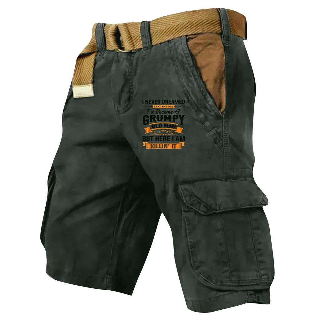 Pantaloncini larghi casual in lino di cotone sportivo da uomo Pantaloncini da jogging tascabili da pigiama casual