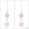 4pcs Transparent Christmas Snowflake Icicle Pendants  New Year Gift Decoration