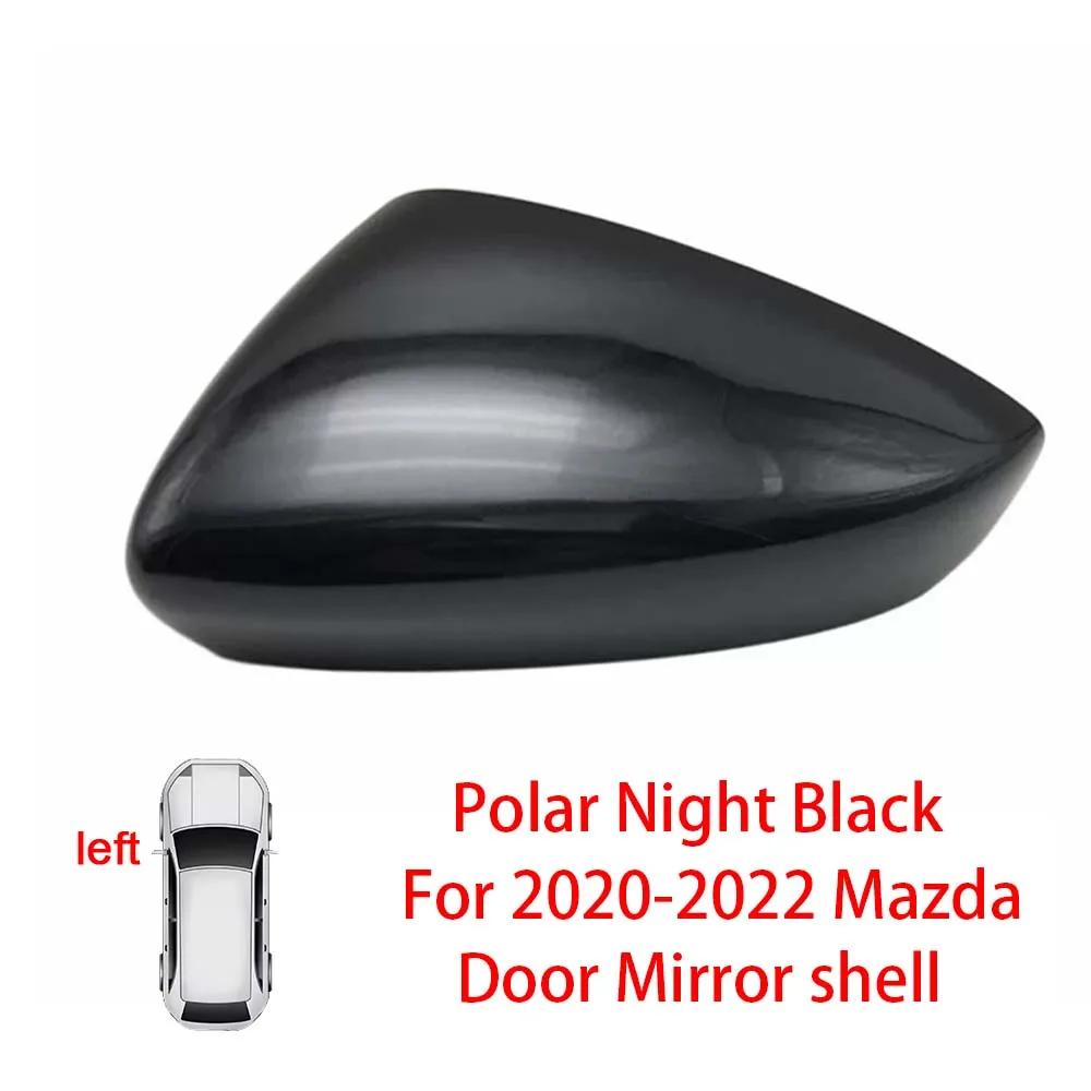 Protective Cover Door Mirror Shell For Mazda 3 Axela    Red Black White Gray Silver Car Rearview Accessories Replace