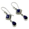 Retro Blue Crystal CZ Drop Earrings New Fashion Luxury Style Fashion Silver Color Jewelry For Women Boho Vintage Accessories4