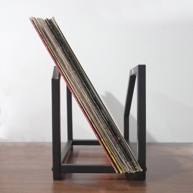 Multi Grade Metal Album Record Holder Brief Storage Rack For Easy Categorization By Genre Artist Or Periods